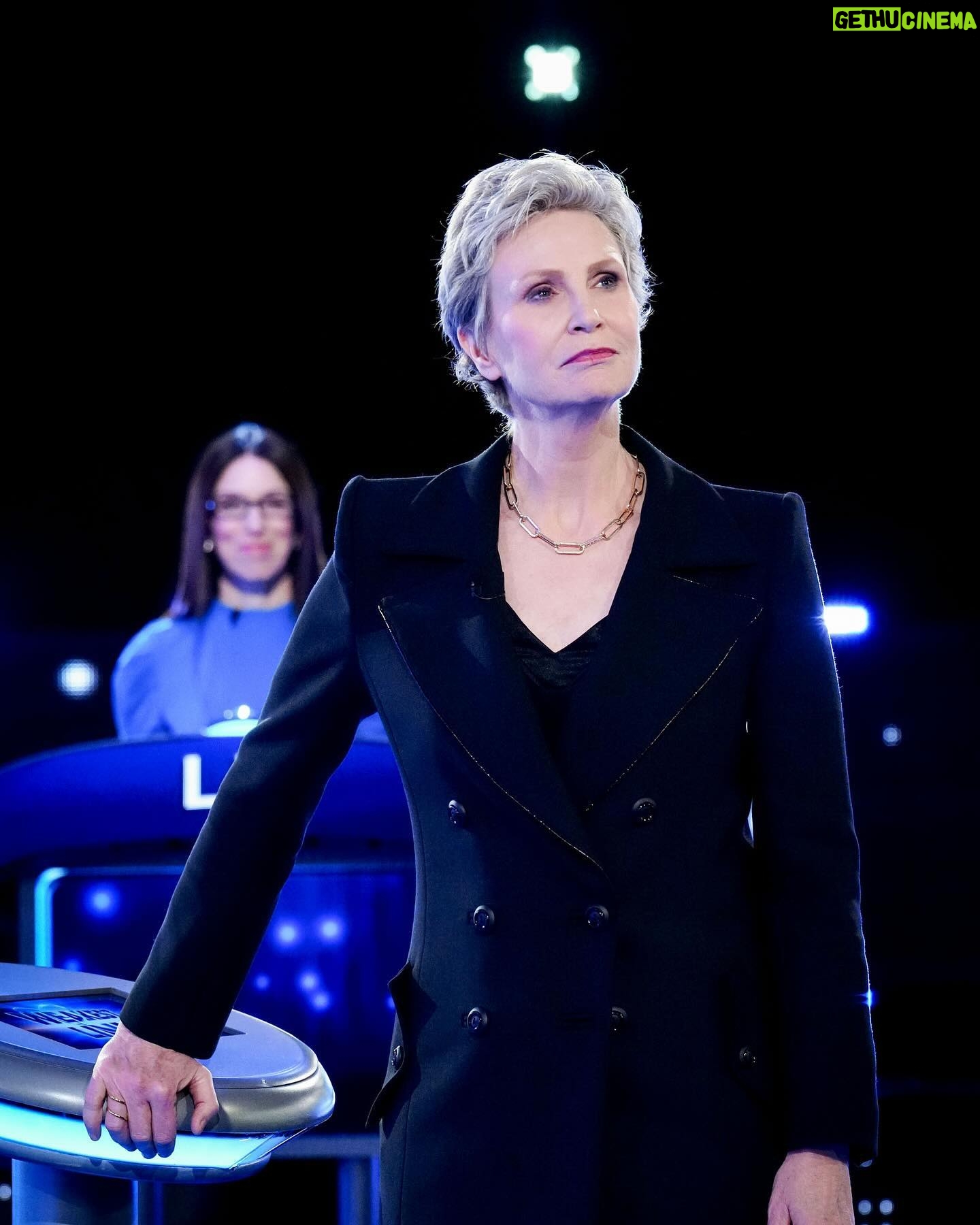 Jane Lynch - 4.6K Likes - TONIGHT! A brand spanking’ new episode of @nbcweakestlink 9pm ET. As you can see, I’m in a mood. It’s the “You May Call Me Miss Lynch” episode. And if you call me anything else you will receive a spankin’.