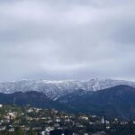 Jane Lynch Instagram - Snow on the mountains of Santa Barbara.