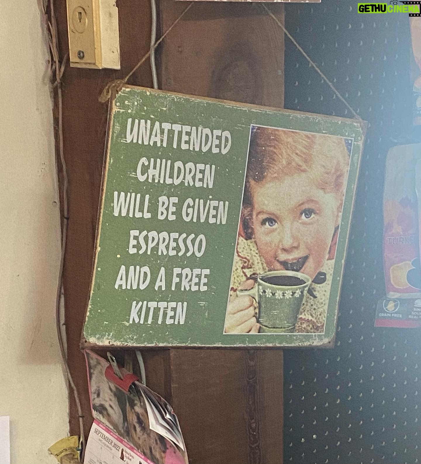 Jane Lynch - 7.4K Likes - Sign at the feed store.