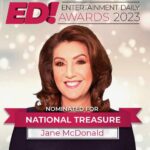 Jane McDonald Instagram - I'm honoured to have been nominated for an Entertainment Daily Award again this year, in the National Treasure category which I won last year! How exciting! You can vote for me here - https://www.surveymonkey.com/r/nationaltreasure #EDAwards2023 @EntDailyUK