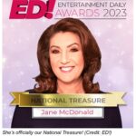 Jane McDonald Instagram - I’m thrilled to have won the Entertainment Daily’s National Treasure award! It’s an absolute honour. Thank you to everyone who voted for me.