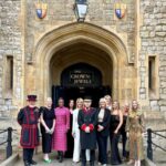 Jane Moore Instagram – We had an incredible after hours peek at the Crown Jewels last night courtesy of the Yeomans and their partners who live and work at the Tower of London. Such a special evening and thankfully, after dinner, they let us back out again…  @kayeadamsofficial @charlenewhite @natalieedwards_tv 
#toweroflondon #yeomans #beefeaters #crownjewels