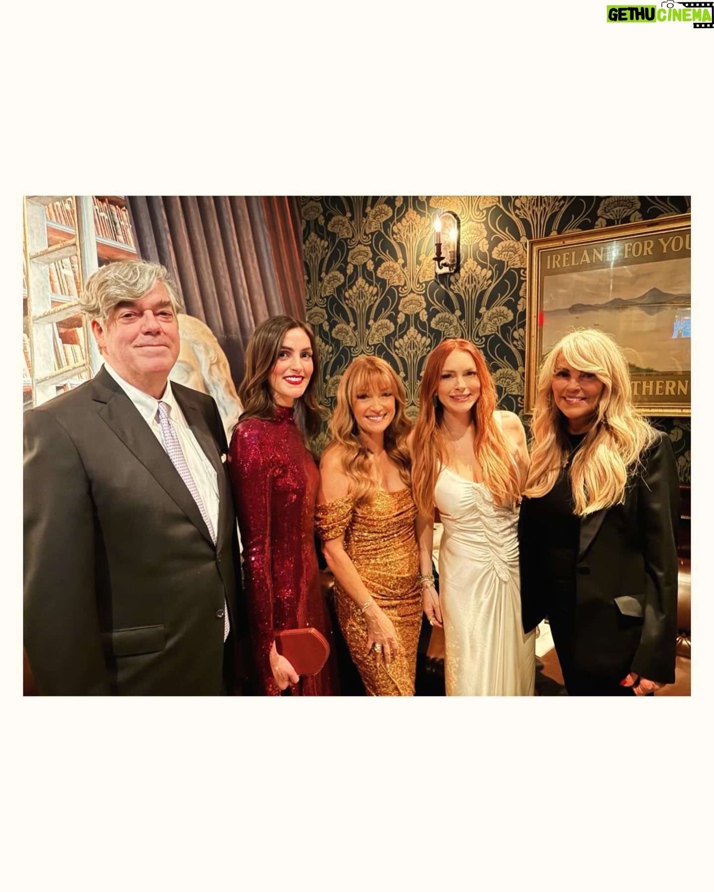 Jane Seymour - 4.6K Likes - Sláinte! 💚 Had a great time at the #IrishWish premiere! Here are some after party pics with @lindsaylohan and @aliana, @janeendamian (our talented director), and the whole Lohan crew! Mark your calendars for March 15th! @netflixfilm