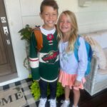 Janelle Pierzina Instagram - And they’re off!! First Day of School! 🍎 Violet 6th Lincoln 4th Stella 3rd