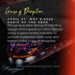 Janelle Pierzina Instagram - Love a good murder mystery!?!? Come on a cruise with me while we play Traitors. Will you be a Faithful or a Traitor?!? Playing this magnificent game of clue and deception well could win you $50,000! Set sail with me and be on my team as we go through mission style comps. The Cruise of Deception will be a once in a lifetime experience to play a game and cruise the Caribbean with your favorite reality stars. I only have 100 spots on my team so hurry because I will sell out quick! To book link is in my bio or call 1844.777.7740