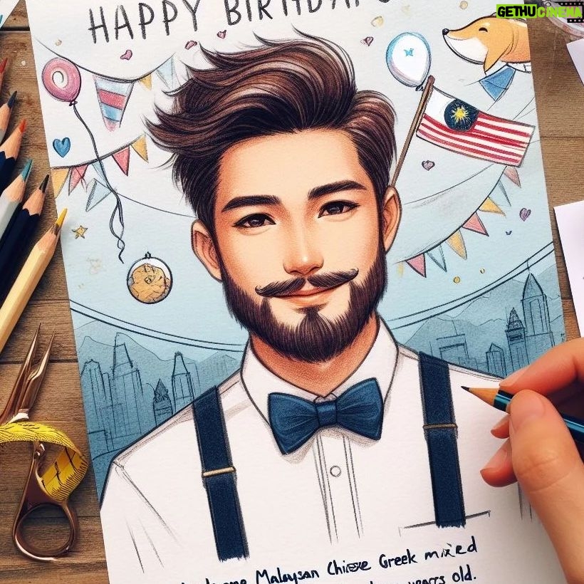 Janet Hsieh Instagram - Happ 11th Birthday @instageorgey I spent a lot of time on these crd for your 11 birthdday. Hope you like them. 生日快樂George. 因為你終於11歲了,所以我花了好多好多時間幫你畫了這幾張卡片。#guesswhichonesarentAI