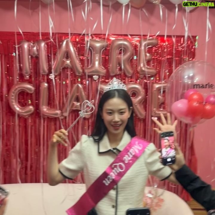 Jang Hui-ryeong Instagram - 마리끌레르 🌸오늘도 감사해요💘🌷👚🩷