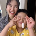 Jang Young-ran Instagram - 퇴근후💓 #투잡러🤣 사랑하는 인친님들💓필요하면 부르세요☝️ #시원하게뽑아드립니다✌🏻😝💖 아직도 이빨요정을 믿는 순수한 준우😂🤣💓 그나저나😅. .혹시 😀. .믿는척 하는건 아니겠죠?😂 #아들스타그램💕 #장영란그램💕 #A급장영란화이팅💪🏻 #영라뉴화이팅💪🏻💪🏻💪🏻💕💕