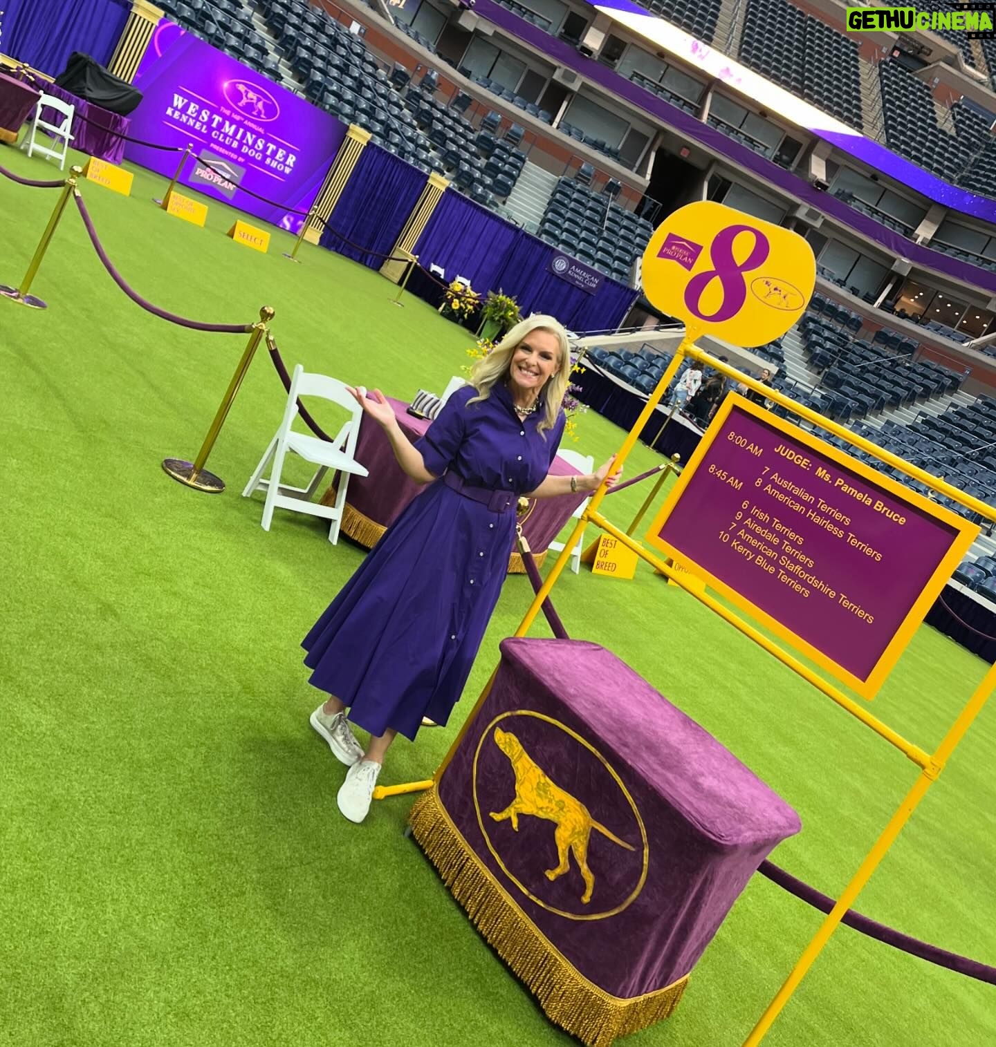 Janice Dean Instagram - We’re here! @westminsterkennelclub #bestinshow @foxandfriends 💜