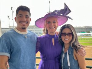 Janice Dean Instagram - You don’t often see the crew that work behind the scenes @KentuckyDerby, so here’s a few pictures of my incredible team.  So grateful to all of them for making me look (and sound) good! To Sam, Jeff, Dennis, Javi, Kimi, I ♥️ you!