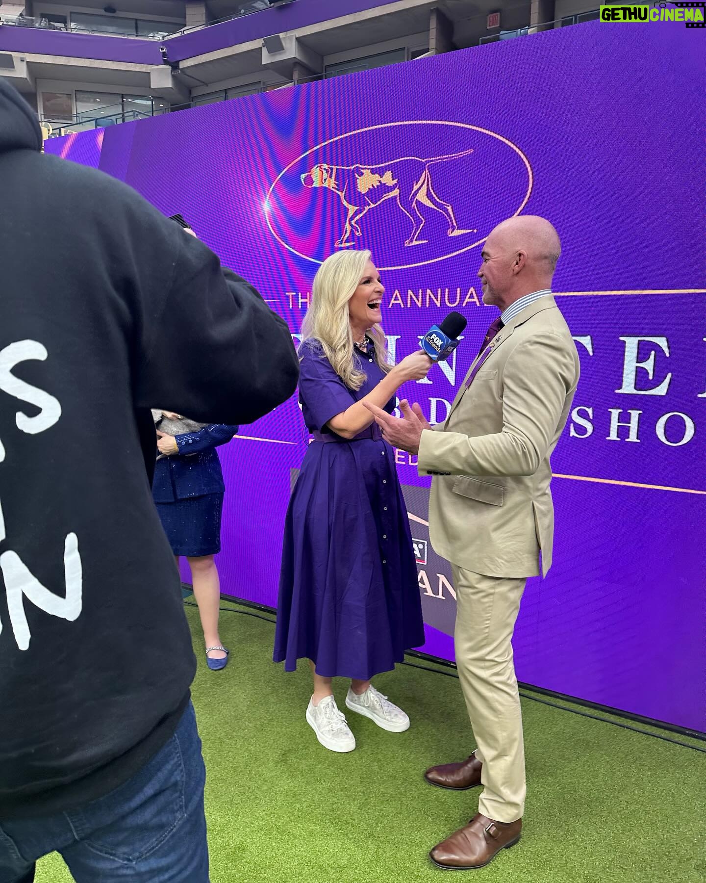 Janice Dean Instagram - Thanks to the president of @westminsterkennelclub @drdonsbk for making time for us today despite a crazy schedule. Grateful for your kindness and love of all dogs (including Lola!) 💜🐾