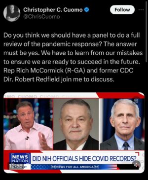 Janice Dean Instagram - Never forget that @chrisccuomo was part of the problem during the Covid 19 pandemic. 

Yes, there needs to be a full review of what went wrong and the deadly mistakes that were made Including an investigation into his brother #andrewcuomo (who has blocked me from tagging him on here lol)