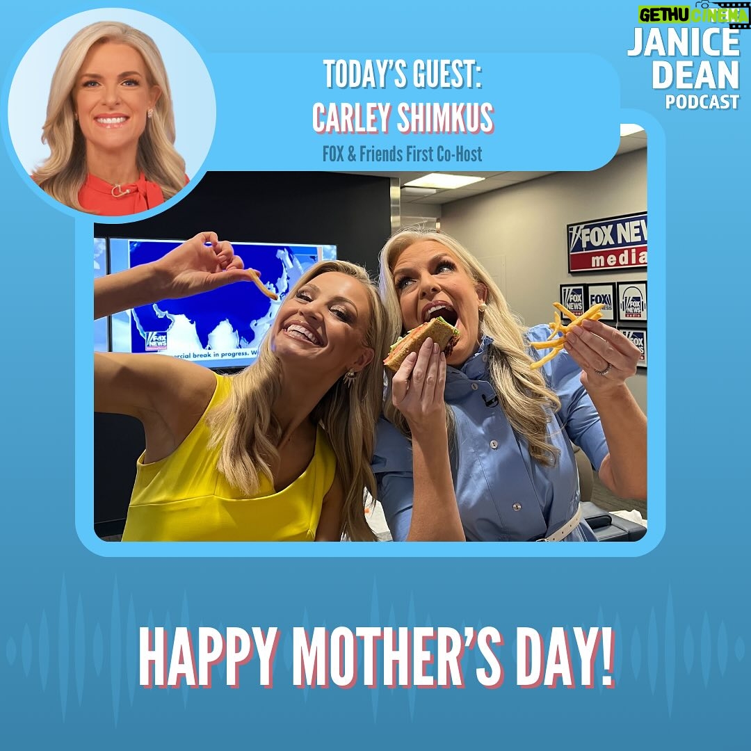 Janice Dean Instagram - #HappyMothersDay! A special podcast with my friend @CarleyShimkus and we call into @kilmeade’s show at the end to sing Happy Birthday! 🩷 listen here:https://megaphone.link/FOXM2769278997