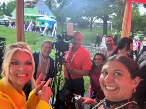 Janice Dean Instagram - You don’t often see the crew that work behind the scenes @KentuckyDerby, so here’s a few pictures of my incredible team.  So grateful to all of them for making me look (and sound) good! To Sam, Jeff, Dennis, Javi, Kimi, I ♥️ you!