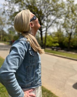 Janice Dean Instagram - I’ve got my @foxweather eclipse glasses on!  #totalsolareclipse is coming to #LittleRock