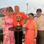 Janice Dean Instagram - You don’t often see the crew that work behind the scenes @KentuckyDerby, so here’s a few pictures of my incredible team. So grateful to all of them for making me look (and sound) good! To Sam, Jeff, Dennis, Javi, Kimi, I ♥️ you!