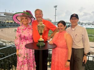 Janice Dean Instagram - You don’t often see the crew that work behind the scenes @KentuckyDerby, so here’s a few pictures of my incredible team.  So grateful to all of them for making me look (and sound) good! To Sam, Jeff, Dennis, Javi, Kimi, I ♥️ you!