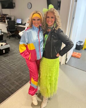 Janice Dean Instagram - I couldn’t do this without my bestie! #backtothe80s