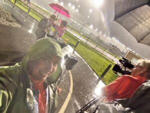 Janice Dean Instagram - You don’t often see the crew that work behind the scenes @KentuckyDerby, so here’s a few pictures of my incredible team.  So grateful to all of them for making me look (and sound) good! To Sam, Jeff, Dennis, Javi, Kimi, I ♥️ you!