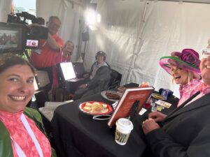 Janice Dean Instagram - You don’t often see the crew that work behind the scenes @KentuckyDerby, so here’s a few pictures of my incredible team.  So grateful to all of them for making me look (and sound) good! To Sam, Jeff, Dennis, Javi, Kimi, I ♥️ you!