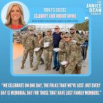 Janice Dean Instagram - My friend @chefirvine joins me on the podcast to talk about his important work with @robertirvinefoundation supporting our nation’s military this #MemorialDay weekend, and the ways we can pay our respects to service members and their families. Link: https://radio.foxnews.com/2024/05/26/chef-robert-irvine-on-remembering-lives-lost/