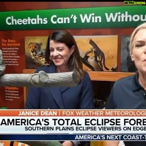 Janice Dean Instagram - Thanks to @foxweather for enjoying the animals as much as I did yesterday at @LittleRockZoo #anteatercam #totalsolareclipse @nathantheoperator