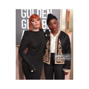 Janicza Bravo Instagram - The groom wore @bode. The wife wore Givenchy. Thanks for having me by your side. I love you @nlyonne. Cake toppers.
