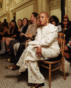 Janicza Bravo Instagram - Because timeliness has always been my strong suit. Monday, Monday was all I hoped it would be. Where @danielroseberry leads, I will follow. Friend of the house, @schiaparelli