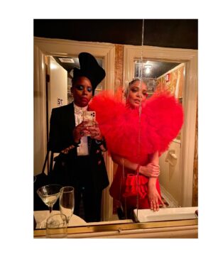Janicza Bravo Instagram - Monday May 2nd, first Monday in May. I’m geriatric so posting in real time is not a skill set I possess.

Thank you to @schiaparelli   @danielroseberry. 
You took care of me. I won’t soon forget. And to the folks @costumeinstitutelibrary   @voguemagazine, it was a treat to be had. 

🎩 @stephenjonesmillinery, 💄 @yukihayashi89, 💎@lisaeisnerjewelry