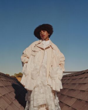 Janicza Bravo Instagram - Thanks @presentspacemag for having me 
As seen by @ryanpfluger 
Head by @_uncle__lee_ 
Face by @makeup_annak 
Hands by @riysnails_ 
Dressed by @elidad