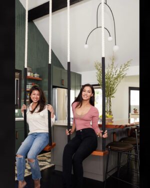 Janina Gavankar Instagram - I told @mandychengdesign Ive always wanted a swing in my house. She made me two.