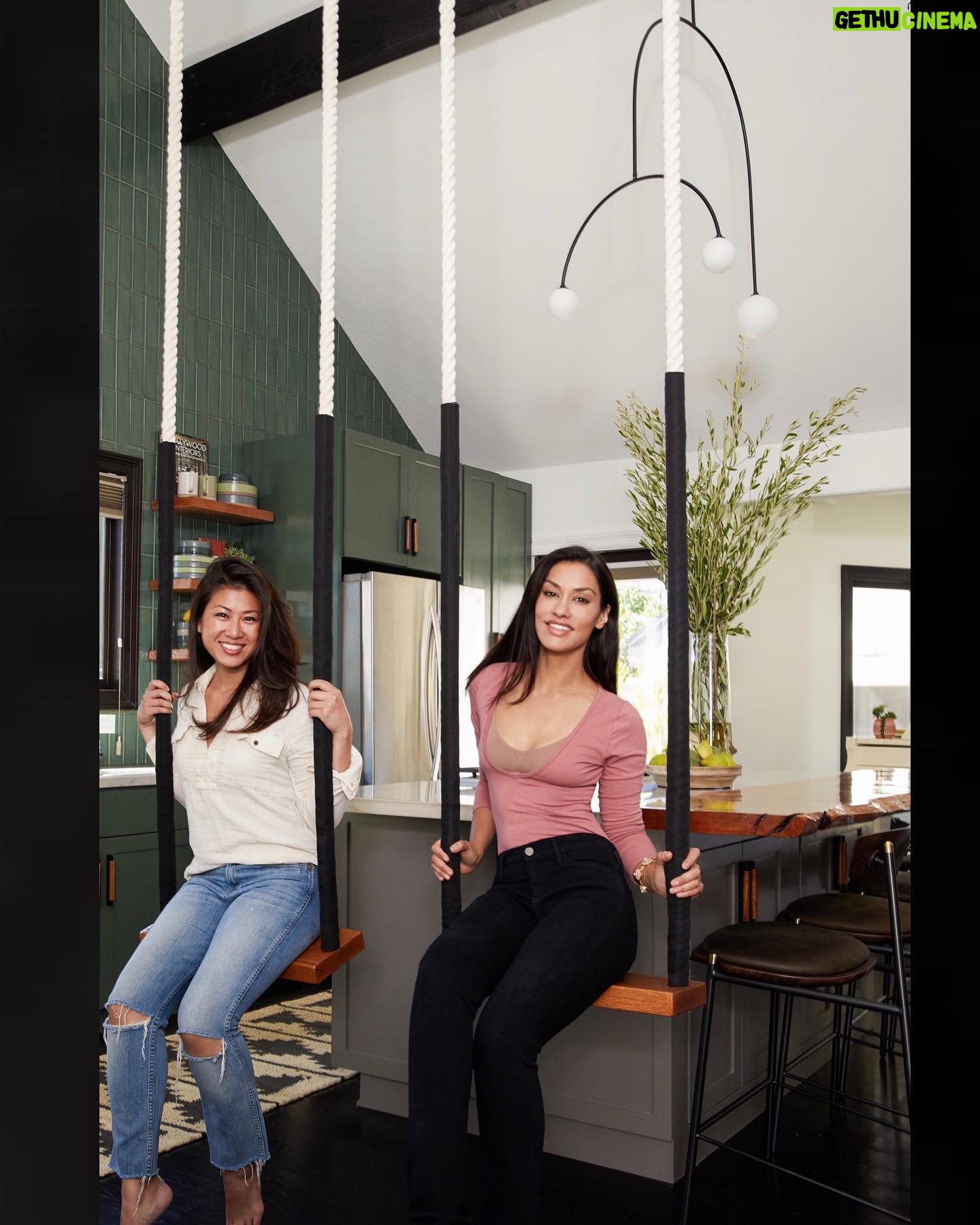 Janina Gavankar - 9.8K Likes - I told @mandychengdesign Ive always wanted a swing in my house. She made me two.