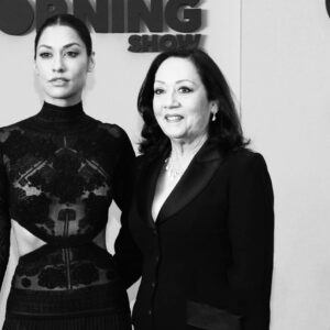 Janina Gavankar Instagram - This was my favorite moment of 2019. My mother, slaying @themorningshow premiere carpet. 
Thank you to @kerry_ehrin_ & @mimi.leder for including her in episodes 2 & 3 🖤