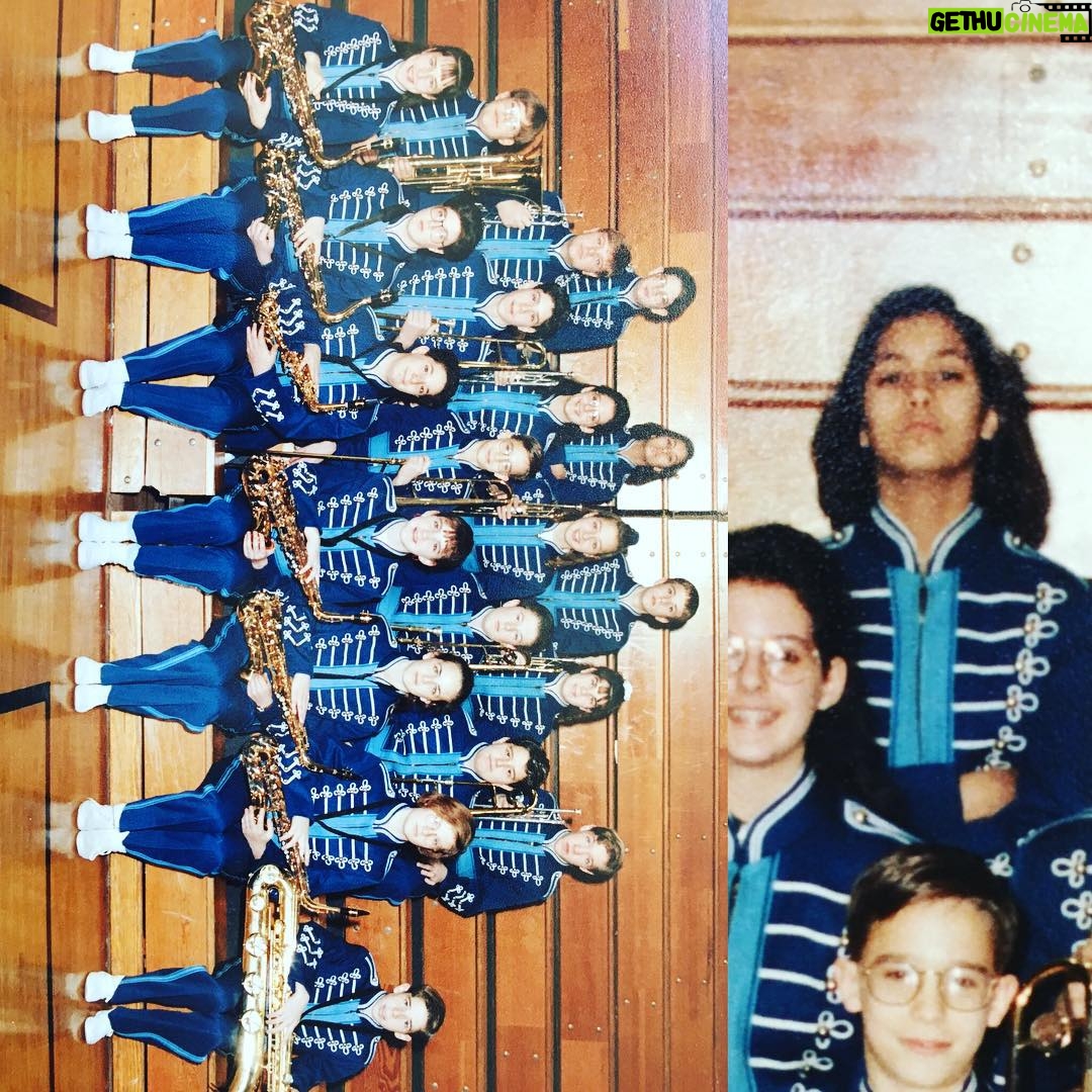 Janina Gavankar Instagram - Junior high jazz band picture. Everyone smiling...happy to be there...what's w the militant brown girl in the back?? #MemoryLane