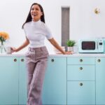 Janina Gavankar Instagram – This is the kitchenette in my back house! They’re custom fronts by @reformcph on an Ikea base. (How dope?!)
@mandychengdesign & I found them online, based in Copenhagen. I fell in love w them and was SO happy to hear they have stores in NYC and soon LA.