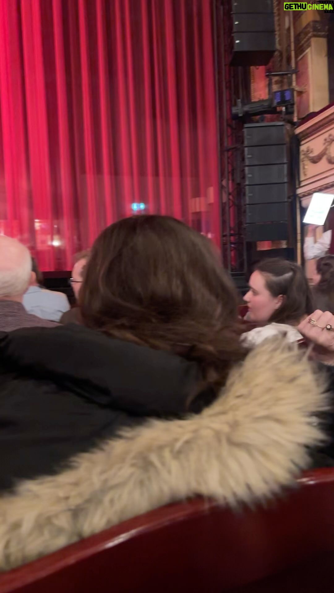Jann Arden Instagram - As I was filming this little clip in the theatre, Chris pointed out that there was a giant flashing sign that said absolutely no filming or photos. Whoops. We saw a show called, #openingnightmusical no comment.