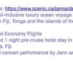 Jann Arden Instagram - Wanna come with me and the band on a 9 day luxury cruise to Fiji? SWipe right for more details. @scenic.luxurycruisestours TRIP OF A LIFETIME! #travel #adventure OCTOBER 2024