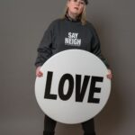 Jann Arden Instagram - I love horses. I love animals. We have been fighting to end live horse export from Canada to Japan. 8000km - 2 day journey to Japan to be butchered and eaten raw by wealthy clients. This is not eating local. The audacity of the exporters is really something to witness. They make millions of dollars from suffering. It's wrong. Www.horseshit.ca buy some swag or spread the word or contact the minister of agriculture. Art direction by @wendywilliamswatt photo @maddisonheisler LOVE BUTTON SCULPTURE-- of course-- the incomparable @wendywilliamswatt