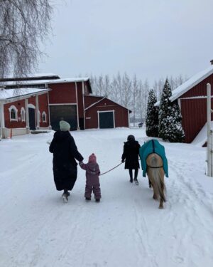 Jannika Wirtanen Instagram - Same but different. Tänä vuonna löysin itsestäni uuden puolen. Vielä vuosi sitten pelkäsin mennä edes ponin karsinaan. Tyttäreni sydän sykkii hepunoille, joten eipä siinä auttanut, kun oppia. Pienin askelin. Todella pienin askelin. Pikku hiljaa itsevarmuus kasvoi - ja myös heppa-allergia siedättyi pelkojen myötä. 

Vastoin kaikkia järkiohjeita meille muutti elokuussa aivan ihana Poni Wirtanen. Minä opiskelin internetin rikki hevosen luonteesta, ruokinnasta, rytmistä ja liikuttamisesta. Kävin internetissä myös hevosenkäsittelykursseja. Hyvä alku muuttui haasteelliseksi, kun Martan käsi murtui ja jonkun oli pakko ponia ratsastaa. Minun piti nousta selkään. Jälleen kerran Youtube-videot istunnasta ja ratsastuksesta paukkui. Otin valmennuksia monta kertaa viikossa ja pikkuhiljaa osaaminen - ja ennenkaikkea luottamus kasvoi.

Vuosi sitten olisin uskonut enemmän presidenttiehdokkuuteeni kuin siihen, että minä olen kahden ponin mamma. Kyllä, nykyään meillä on niitä kaksi. Se sitten eskaloitu ”hiukan”. 

Tallista, poneista ja tallinväestä on tullut parasta vastapainoa työlle ja arjelle. Paikka jossa kaikki muu unohtuu hetkeksi.

KIITOS kaikille, keneltä ollaan saatu apua ja tukea epävarmuuksien hetkillä. Niitä on ollut paljon - niin hetkiä, kuin ihmisiäkin 😅❤️

Ensi vuonna lupaan osallistua tyttäreni kanssa johonkin kisoihin. Ai miksikö - no siksi, että uuden oppiminen, itsensä ylittäminen, pelkojen voittaminen, yrittäminen aina uudelleen ja uudelleen on asioita joista saa niin paljon. Haluan myös opettaa tyttärilleni, että arvokkainta ei ole ainainen onnistuminen - vaan halu oppia ja kehittyä. Se, että ei anna periksi.

Ensi vuonna lupaan myös

✨Julkaista levyllisen verran uutta musaa 2.2.