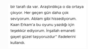 Janset Paçal Instagram - 🎭 #Tomris oyunumuz ile ilgili Ufuk Azbay tarafından hazırlanan haber 3 Şubat 2024 tarihinde Milli İrade Gazetesi'nde yayınlandı📰

Keyifli okumalar 📰🎭

📇Haber: Ufuk Azbay @azbayufuk 
📰Gazete: Milli İrade Gazetesi @milliiradegazetesi 

Haberin tamamı: https://www.milliirade.com/tomris-performansi-ayakta-alkislandi

@jansetpacal @tomrisoyunofficial @jansetpacal.tv

⭐️Tomris 

📌4 Şubat'ta Ankara Cermodern'de
📌19 Şubat'ta Ataköy Yunus Emre Kültür Merkezi'nde
📌28 Şubat'ta Çorlu Memduh Şevket Esendal Sahnesi'nde sahnelenecek. 

🎫 Biletler Biletix ve Biletinial'da.

🎭 İyi Seyirler 

TOMRİS: @jansetpacal 
Yazar: @kaanerkam 
Yönetmen: #MehmetUlay
Sanat Yönetmeni: @kemaldogulu
Tomris Ekip: @aysuzzzz @harunozdn 
JPTV Ekip: @egeshaqrock 
DonKişot Organizasyon: @donkisottiyatro (05445178402) @_ahmetdinc

 #tomrisoyun  #live #performance 
 #theatre #tiyato #jansetpaçal #janset #kemaldogulu #actress #interview #press #media #photoshoot #backstage #eskişehir #zübeydehanımkültürmerkezi