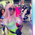 Jasmine Arteaga Sorge Instagram – Today was fun. #rupaulsdragcon #neon #captionthis