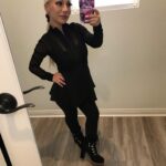 Jasmine Arteaga Sorge Instagram - Hi 😉 Fit of the day 🖤 hair by the fabulous @hairclub shoes by @cinderellaofboston #allsizesarebeautiful #ootd #fashion