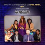 Jasmine Guy Instagram - Tune in tonight to catch the cast on @nightline as they delve into the Tour, reflect on 35 years of impact, and share their Hillman College memories. Don’t miss it! Check your local listings.
