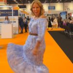 Jasmine Harman Instagram - What a fabulous couple of days at A Place in the Sun Live. Thanks to everyone who came and to all of our incredibly helpful exhibitors. Now it’s time to hand over the reins to @laurahamiltontv and @craigrowetv who will be there tomorrow, along with estate agents, lawyers, emigration specialists, tax advisors, currency experts, mortgage brokers, removal companies, and more! #dreamscancometrue #property #holidayhome @aplaceinthesunofficial 👗 my own collection with @cottontradersuk