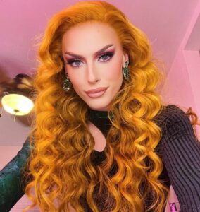 Jasmine Kennedie Instagram - 👑🏹Princess Merida called, she wants her hair back……..I respectfully decline her request 🙅🏼‍♀️😊 🍊Custom colored 28inch human hair by @anthonymichaelwigs 🍊 #jasminekennedie #merida #rpdr #lipsyncassasin #selfiesunday #selfieshowgirl #ginger #redhead #gingerhair #gingerwig #humanhairwigs #transwoman #transisbeautiful