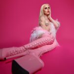 Jasmine Kennedie Instagram – 💗 Let me be your Valentine 💗 

Photo: @dmvrtinez.jpg 
Hair: @kenswigs 

#valentinesday #transwoman #trans #leather #body #rpdr #rupaul #jasminekennedie valentines