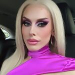 Jasmine Kennedie Instagram - Last night was so much fun!! Thank you so much @outtv and @queerty having me host the red carpet with @justinmartindale !! What a great time getting to see so many faces I missed!! And congrats to all the winners, much deserved! Gown: @rubenisazadesigner Hair: @kenswigs Shoe: @louboutinworld #queerties #jasminekennedie #redcarpet #dragrace #rpdr14 #trans