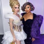 Jasmine Kennedie Instagram - 👑 @rupaulsdragcon UK Day 1 👑 Gown by: @rochart_design Hair: @wigchapel Bag: @versace #jasminekennedie #dragconuk #trans #transwoman #goddess #ethereal #golden #gown #beauty