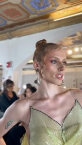 Jasmine Kennedie Instagram - 🧚🏻Walked today in NYFW for @breeoriginaldesigns 🧚🏻 #tinkerbell #jasminekennedie #showgirl #nyfw #newyorkfashionweek #trans #transshowgirl #transmodel #rpdr14 #rupaul #dragrace