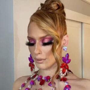 Jasmine Kennedie Instagram - 💎Sempre Viva…live forever💎 

Last nights look for the s15 finale of @rupaulsdragrace was inspired by Isabella Rossellini’s role in “death becomes her” but with a twist! 

Hair: @dougoconnell13 
Makeup: @larrytraevon 
Skirt: @velarde_designs 
Body jewlery: @crownjewels.uk 
Shoes: @louboutinworld 

#rawphoto #nofilter #rpdr15 #rpdr #finale #deathbecomesher #jasminekennedie #body #bodyqueen #legs #trans #transwoman #showgirl #transisbeautiful #rpdr14